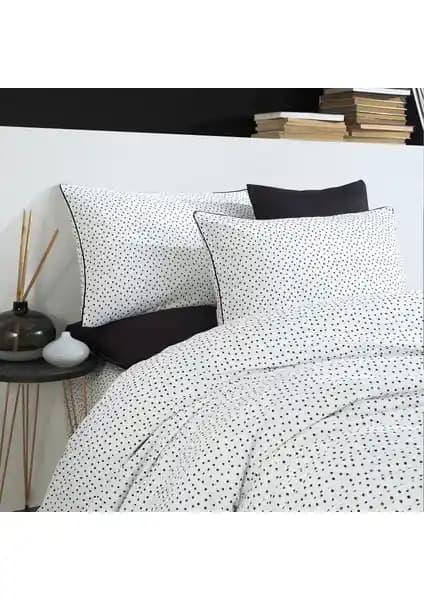 Coté Blanc Points Pamuk Ranforce Çift Kişilik Nevresim Takımı: Şıklık ve Konfor Bir Arada