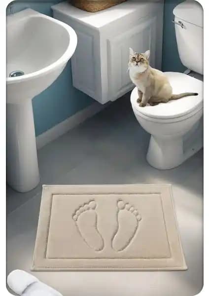 Cotton Crafty %100 Pamuk Dokuma Banyo Paspası: Sürdürülebilir ve Estetik Çözüm