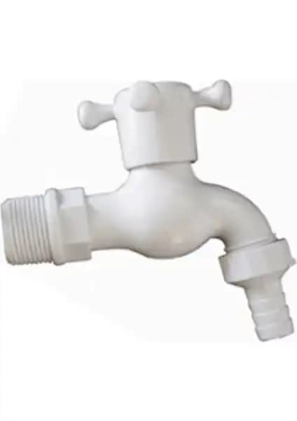 Dayanıklı Plastik Bahçe Musluğu Çeşme 1/2" ile Bahçe Sulama İşlerinizi Kolaylaştırın