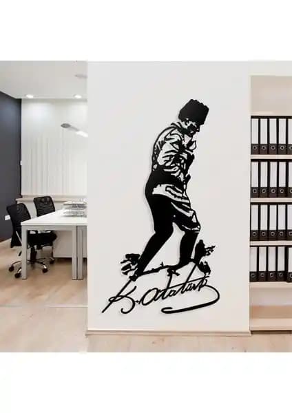 Dekoratif Atatürk Kocatepe İmza Metal Duvar Tablosu Modern Tasarım ve Dayanıklılık İle Öne Çıkar