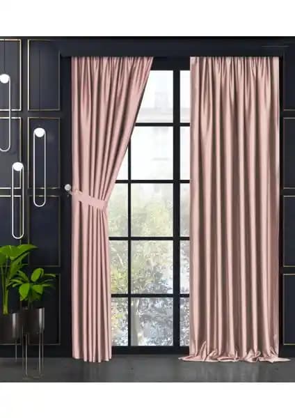 Demor Home Pudra Pembe Blackout Fon Perde Modern ve Şık Tasarım Özellikleriyle Öne Çıkar
