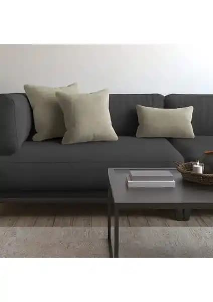 Demor Home Soft Series Sis Bulutu Rengi Kırlent ve Yastık Kılıfı Modern Dekorasyon İçin Uygun