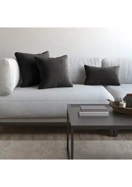 Demor Home Soft Serisi Duman Grisi Kırlent ve Yastık Kılıfı Modern ve Şık Tasarım