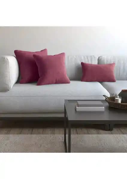 Demor Home Soft Serisi Lavanta Pembesi Kırlent Kılıfı Ev Dekorasyonu İçin Şık ve Konforlu Seçenek