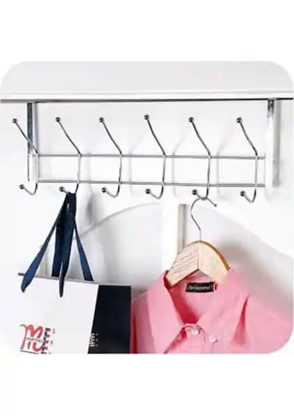 DesignEv Nikelajlı Metal Kapı Arkası Askısı: Fonksiyonellik ve Estetiğin Buluşması