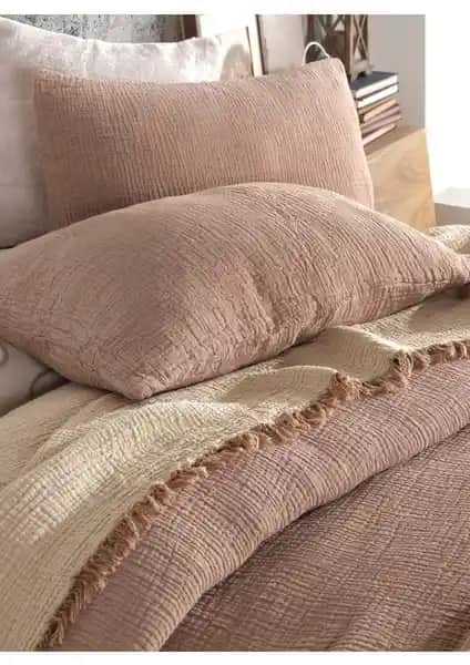 Destiny Hometex 4 Katlı Multi Muslin %100 Pamuk Çift Taraflı Yatak Örtüsü