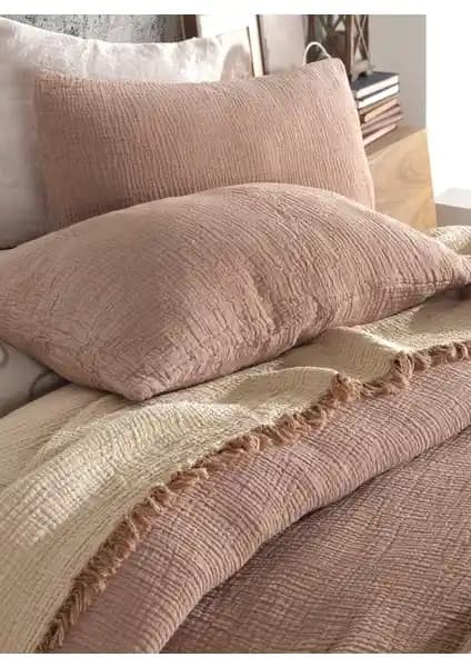 Destiny Hometex 4 Katlı Multi Muslin %100 Pamuk Çift Taraflı Yatak Örtüsü
