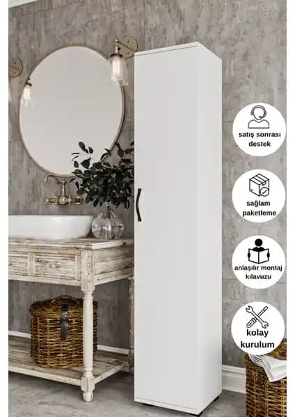 Dewoody Çok Bölmeli Banyo Dolabı: Modern ve Dayanıklı Depolama Çözümü