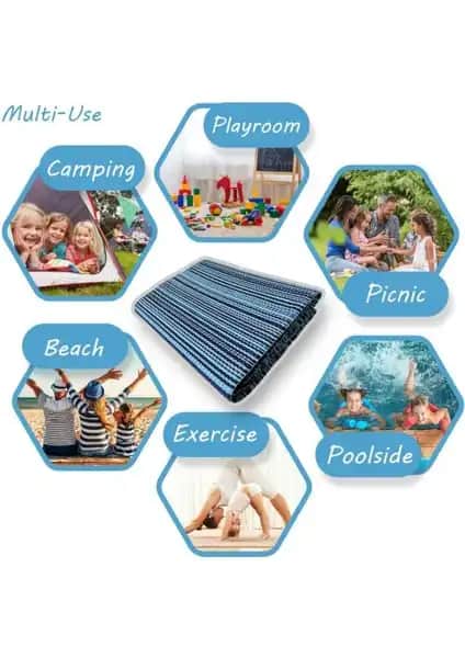 Doğa Dostu Çok Yönlü Kamp ve Plaj Hasırı - Hafif ve Katlanabilir Tasarım