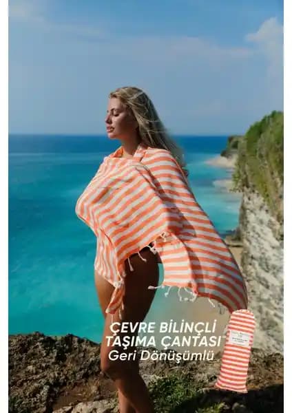 Doğa Dostu Green Petition Mare Tangerine Peştamal: Sürdürülebilir ve Konforlu Plaj Aksesuarı