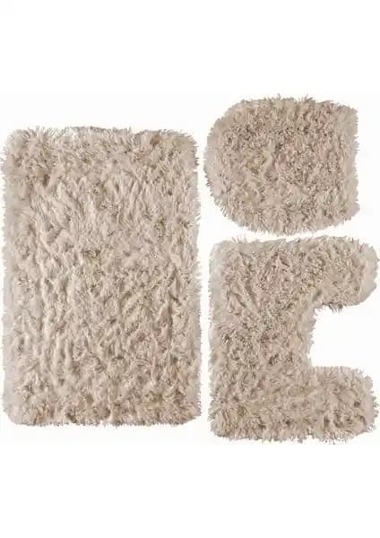 Doğuş Peluş Halı Tavşan 3'lü Klozet Takımı Kemik: Estetik ve Güvenlik Sunan Banyo Aksesuarı