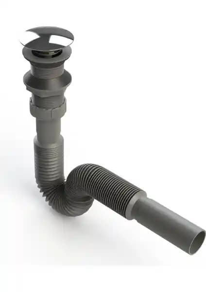 Donau 321-325 Pop-Up Körüklü Lavabo Sifonu: Estetik ve İşlevselliğin Modern Buluşması