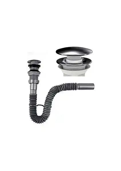 Donau Körüklü Lavabo Sifonu Koku Önleyici Pop-up Bas Aç, Estetik ve Dayanıklı Tasarım