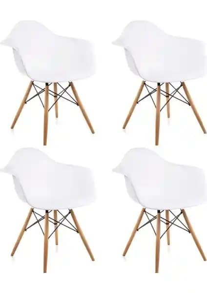Dorcia Home Beyaz Eames Sandalye Modern Tasarım ve Çok Yönlü Kullanım Özellikleri
