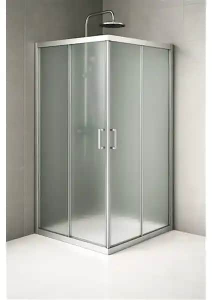 Durul Kare Duşakabin 5mm Buzlu Temperli Cam Modern ve Dayanıklı Tasarım