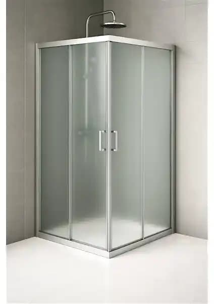 Durul Kare Duşakabin 5mm Buzlu Temperli Cam Modern ve Dayanıklı Tasarım