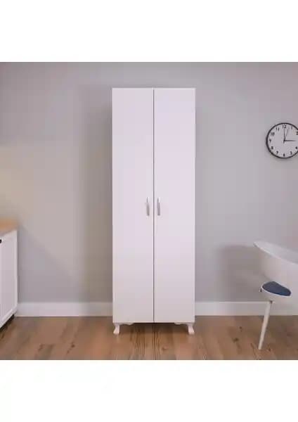 Eco Room Arina 2 Kapaklı 8 Raflı Çok Amaçlı Dolap Modern ve Dayanıklı Tasarım