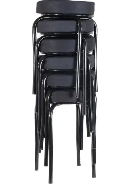 Ekip Metal Siyah Tabure: Modern, Dayanıklı ve Kolay Montajlı Oturma Çözümü