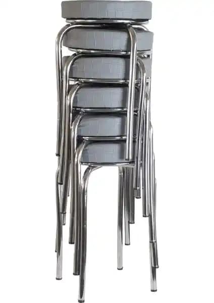 Ekip Metal Tabure Gri: Modern ve Dayanıklı Oturma Çözümü for Ev ve İş Yeri Kullanımı