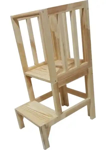 El Yapımı Montessori Öğrenme Kulesi: Güvenli ve Çok Fonksiyonlu Çocuk Oyun ve Eğitim Aracı