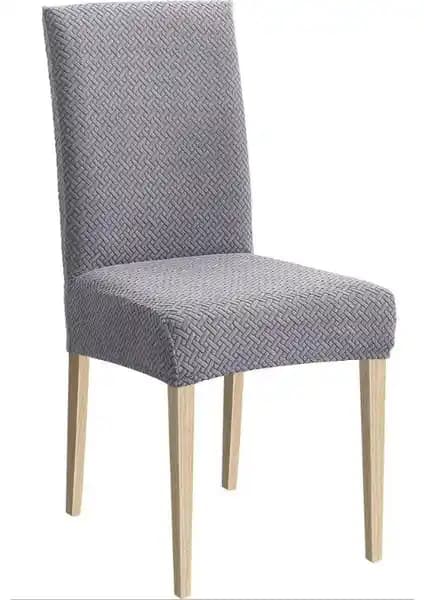 Elgeyar Kadife Desenli Sandalye Örtüsü Modern ve Dayanıklı Tasarım