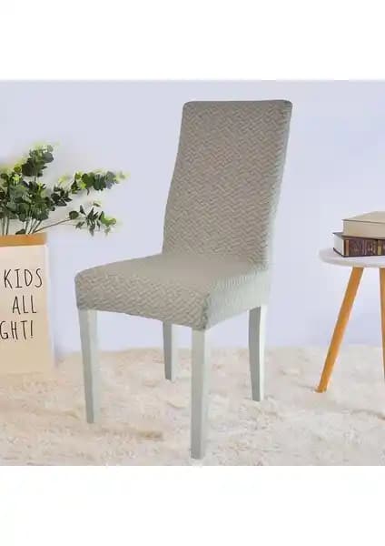 Elgeyar Likrali Kadife Desenli Sandalye Örtüsü: Estetik ve Kullanım Kolaylığı Sağlayan Tasarım