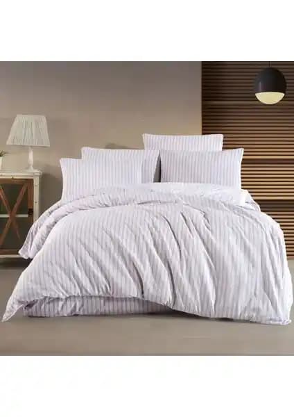 Eliyuf Akaza Tek Kişilik Pamuklu Lila Çizgili Nevresim Takımı Özellikleri ve Kullanım İpuçları