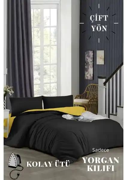 Ely Parker Çift Yönlü Yorgan Kılıfı: Modern ve Şık Yatak Odası İçin Uygun Tasarım