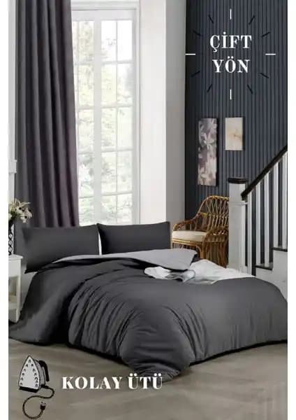 Ely Parker Kolay Ütü Nevresim Takımı 120x200 Tek Kişilik Yataklar İçin Şık ve Dayanıklı