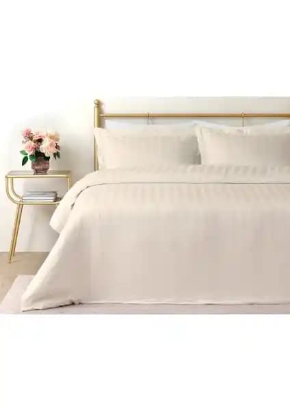 English Home Lior Çizgili Pamuk Saten Çift Kişilik Nevresim Takımı: Şıklık ve Konfor Bir Arada