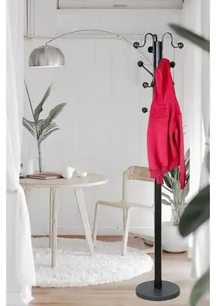 Erofis Yıldız Siyah Ayaklı Elbise Askısı: Dayanıklı ve Estetik Çözüm