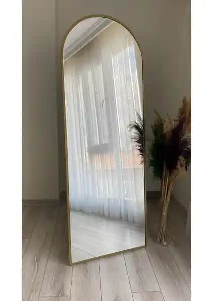 Ersan Dizayn Metal Çerçeve Gold Ayaklı Boy Aynası - Modern ve Şık İç Mekan Dekorasyonu İçin