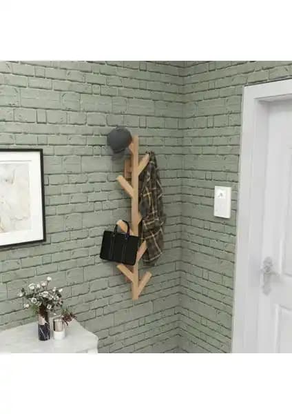 Eryatex Duvara Monte Ahşap Elbise Askısı: Modern ve Şık Organizatör Çözüm