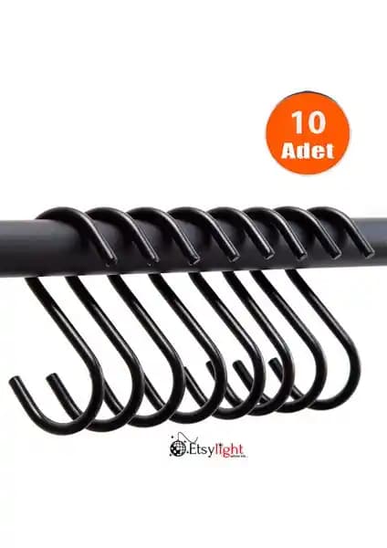 Etsylight 3x75 Siyah S Kanca: Dayanıklı ve Estetik Endüstriyel Bağlantı Elemanı