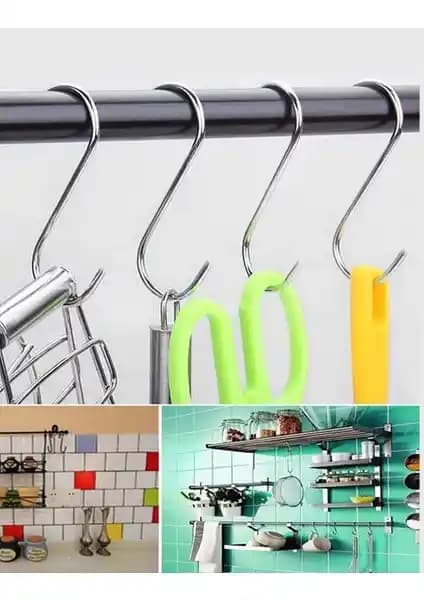 Etsylight S Kanca Çok Amaçlı Dayanıklı Metal Kanca Endüstriyel Tasarım