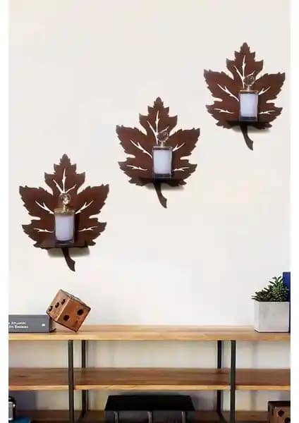 Evdeucuz 3'lü Ahşap Duvar Süsü Rafı: Modern ve Uygun Fiyatlı Dekorasyon Seçeneği