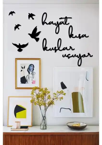 Evdeucuz Evde Ucuz Hayat Kuşlar Uçu Dekoratif Duvar Tablosu Modern ve Şık Tasarım