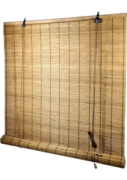 Evesen Bambu Stor Perde Kahverengi Doğal Tasarım ve Kullanım Kolaylığıyla Ev Dekorasyonunuza Şıklık Katar