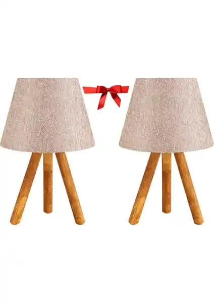 Evlight İkili Abajur Seti Modern ve Şık Dekoratif Aydınlatma Çözümü