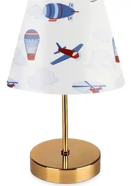 Evlight Nura Gold Abajur: Modern ve Şık Tasarım ile Dekorasyonunuza Zarif Dokunuş