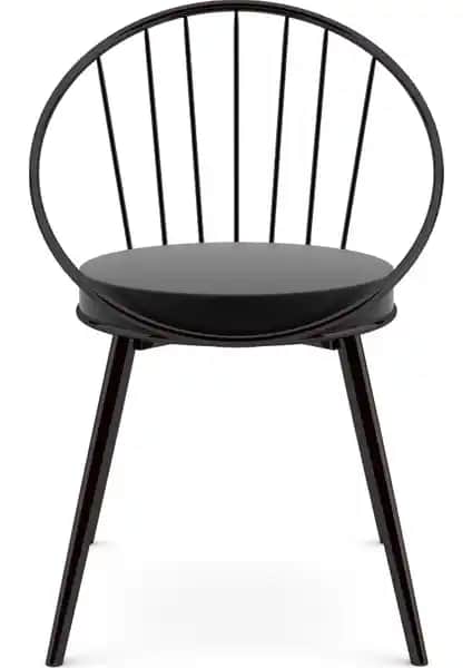 Eylül Metal Tel Sandalye Siyah Modern Tasarım ve Dayanıklılık Özellikleri