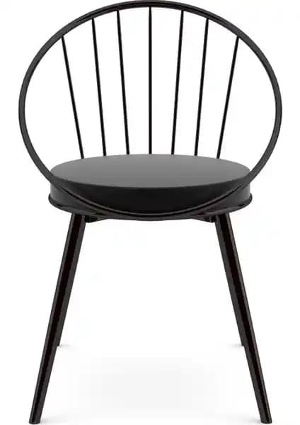 Eylül Metal Tel Sandalye Siyah Modern Tasarım ve Dayanıklılık Özellikleri