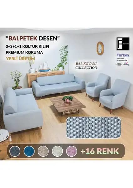 Faiend Açık-Gri Koltuk Kılıfı ile Ev Dekorasyonunuza Şık ve Koruyucu Dokunuş