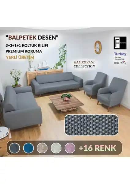 Faiend Koyu-Gri Koltuk Kılıfı: Dayanıklı ve Şık Tasarımıyla Modern Ev Dekorasyonuna Uyum