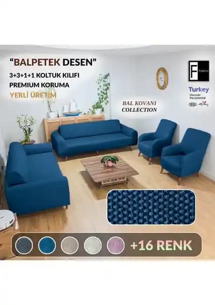 Faiend Petrol Mavi Koltuk Kılıfı: Modern Tasarım ve Kolay Koruma Özellikleri