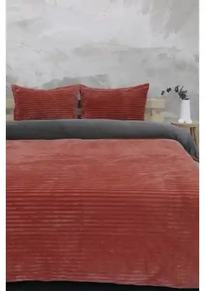 Favora Merinos Eternity Fitilli Peluş Çift Kişilik Nevresim Takımı Yatak Odası Dekorasyonunda Şıklık ve Konfor