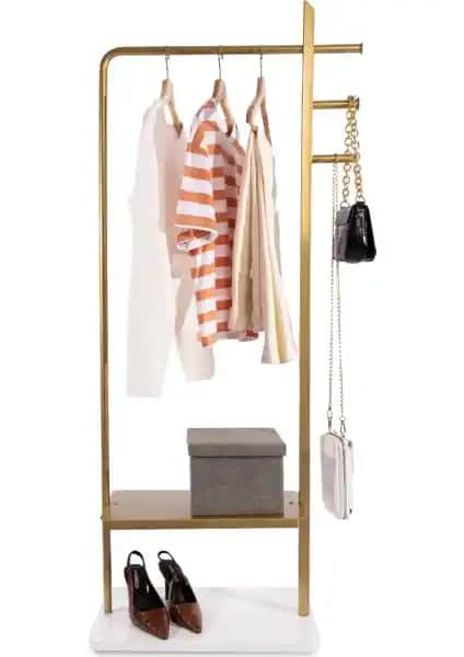 Fec Reklam Poseydon Metal Ayaklı Askılık Modern ve Dayanıklı Depolama Çözümü