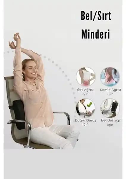 Figiza Grantout Lüx Ortopedik Bel Minderi ile Bel Sağlığınızı Koruyun ve Oturma Konforunu Artırın