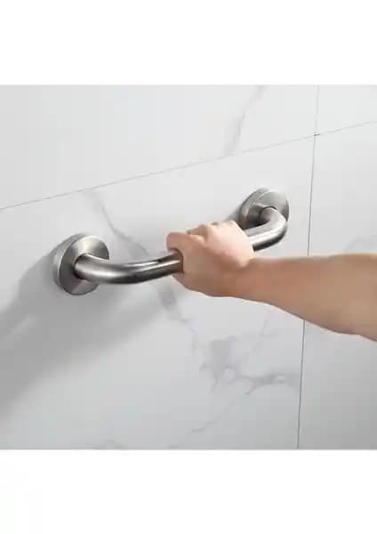 Fixer365 Paslanmaz Çelik Yaşlı ve Engelli Güvenlik Tutma Barı 30 cm uzunluk ve 32 cm çap ile
