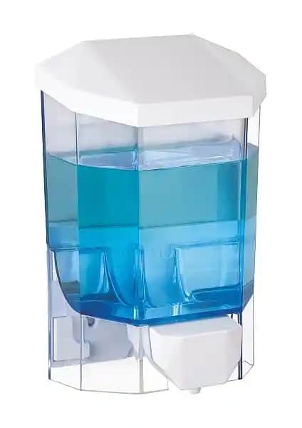 Flora Plastik Şeffaf Sıvı Sabunluk Flosoft F032: Estetik ve İşlevsel Temizlik Çözümü